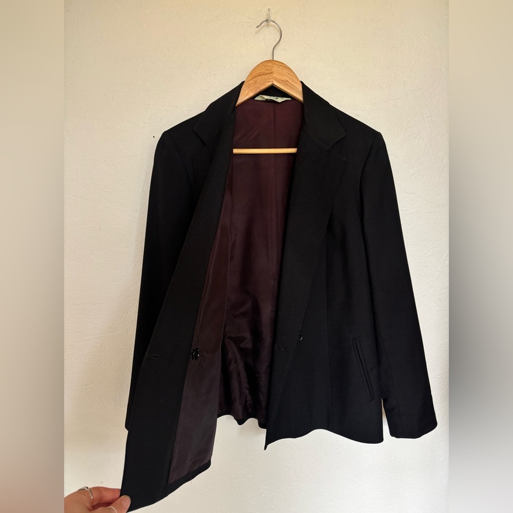 Vintage Classic 100% Wool Black Blazer Jacket - Picture 11 of 13